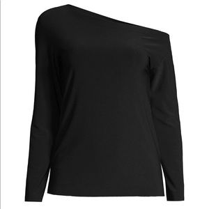 Norma Kamali long sleeve drop shoulder top